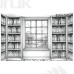 Tło fotograficzne – ilustracyjna biblioteka z oknem i parkietem | 3713